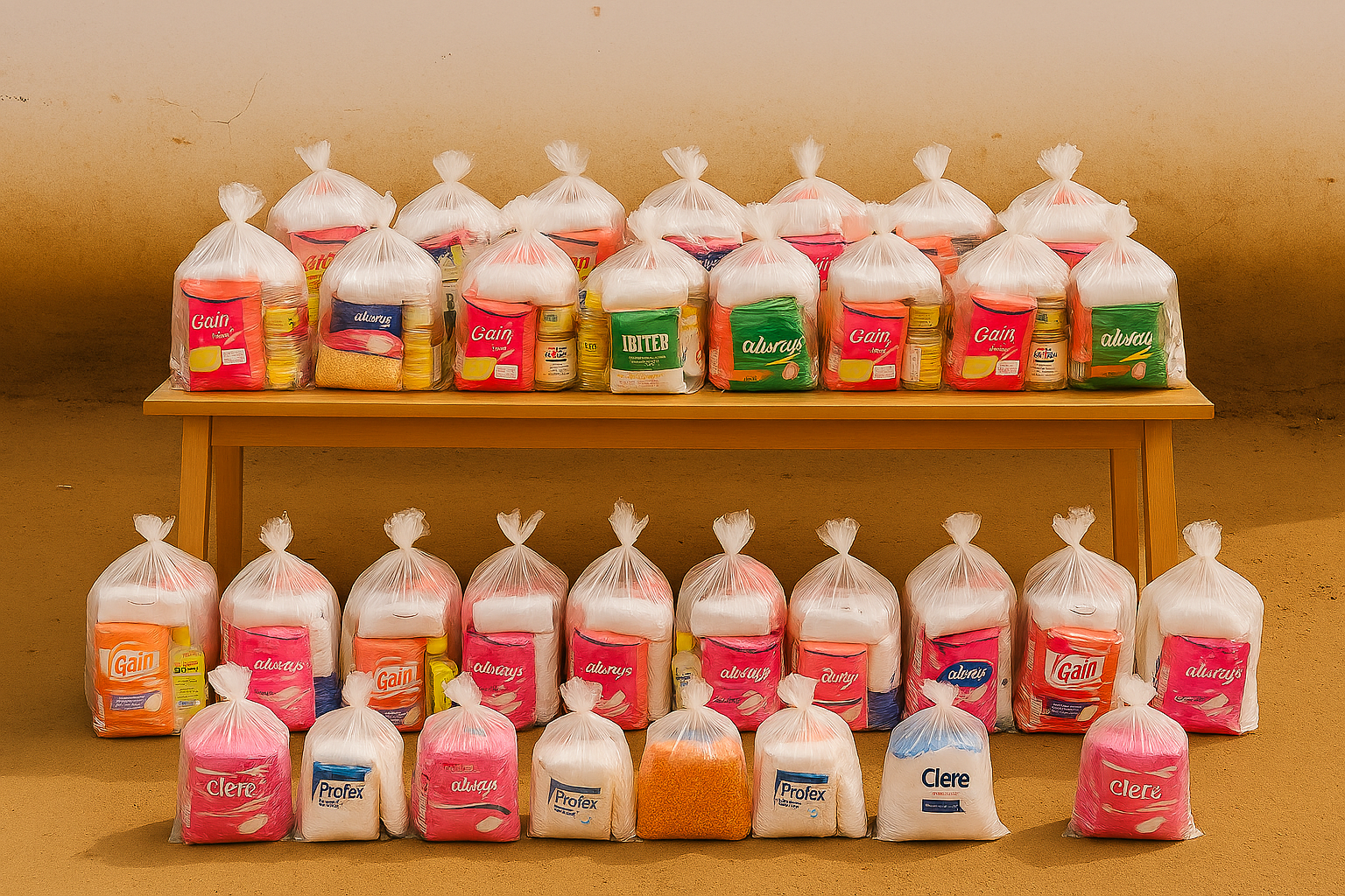 Sanitary pads distribution